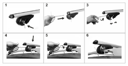 Příčný nosník zamykací hliníkový 120cm ALU-TOP TÜV Příčný nosník zamykací hliníkový 120cm ALU-TOP TÜV