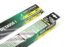 Stěrače Octávia /Fábia  530/475mm GREEN FLAT