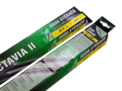 Stěrače Octávia II  610/480mm GREEN FLAT 