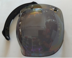 PŘILBA OXYGEN GEAR, CASSIDA - ČR (ČERVENÁ MATNÁ/ČERNÁ) + PLEXI DUHOVÉ