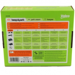 Valeo Parkovací asistent 632200 Beep&Park, přední nebo zadní, 4 senzory, zvukový signál, kompatibilní s tažným zařízením, 9-16 V