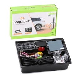 Valeo Parkovací asistent 632202 Beep&Park, přední a zadní, 2 x 4 senzory, zvukový signál, kompatibilní s tažným zařízením, 9-16 V