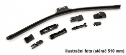 Stěrač FLAT MULTI 710mm - 8 adaptérů
